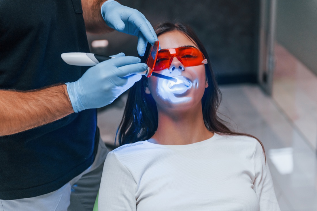 Patient receiving professional dental crowns treatment in Glendale